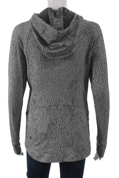 Lululemon Unisex Gray Fleece High Neck Pullover Hoodie Size 6