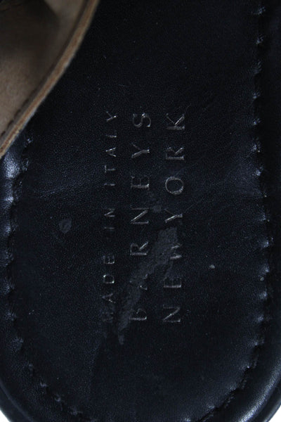 Barneys New York Womens Stretch Strap Slingbacks Sandals Brown Black Size 10