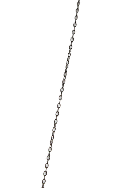 Designer Womens 925 Silver Champagne Diamond Spike Pendant Necklace 18" 2.7g