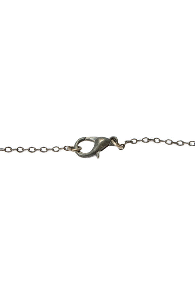Designer Womens 925 Silver Champagne Diamond Spike Pendant Necklace 18" 2.7g