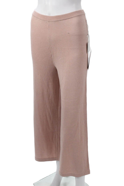 Splendid Unisex Adults Cropped Pink Viscose Pants Size XS