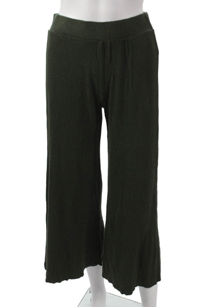 Velvet by Graham & Spencer Unisex Cropped Green Drawstring Pants Size XS