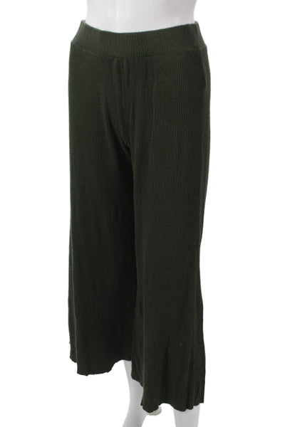 Velvet by Graham & Spencer Unisex Cropped Green Drawstring Pants Size XS