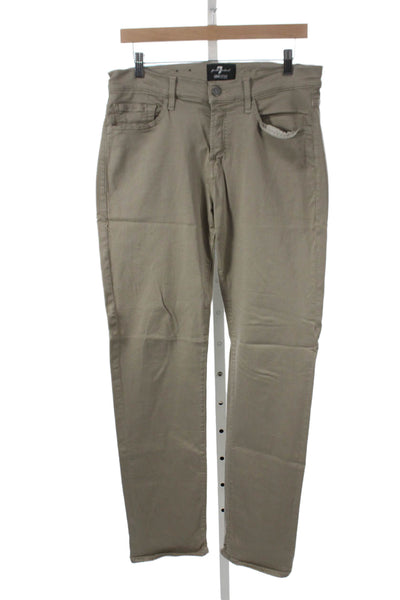 7 For All Mankind Mens Chino Pants Beige Modal Blend Size 31