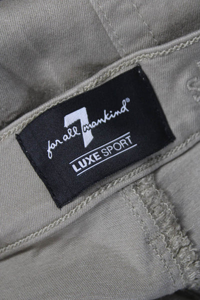 7 For All Mankind Mens Chino Pants Beige Modal Blend Size 31