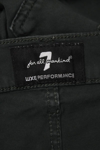 7 For All Mankind Mens Straight Black Cotton Jeans Size 31