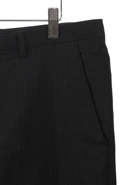 Boss Hugo Boss Mens Black Dress Pants Virgin Wool Check Size 34