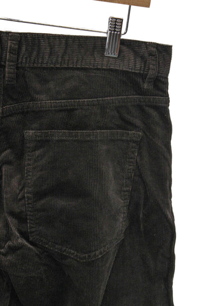 MNG Unisex Adults Ankle Pants Brown Button 78% Cotton Size 8