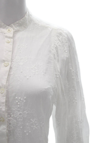 Pilcro and the Letterpress Anthropologie Women Collared Blouse White Size XS