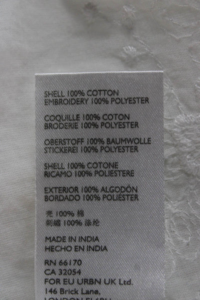 Pilcro and the Letterpress Anthropologie Women Collared Blouse White Size XS