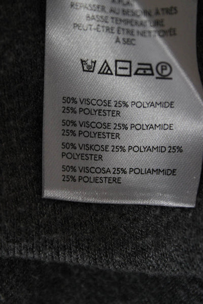 Pilcro Anthropologie Women Pullover Sweater Gray Crew Neck Long Sleeve Size S