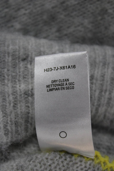 Sundry Women Gray Crew Neck Long Sleeve Pullover Sweater Polyester Size 1