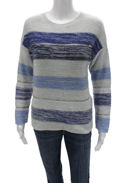 Rails Women Blue Striped Wool Cashmere Pullover Size XS