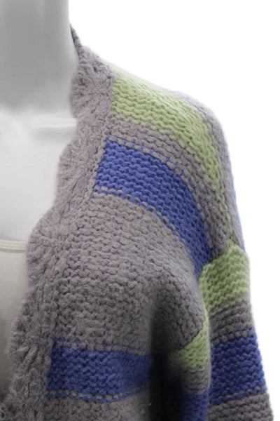Free People Womens Bohemian Striped V-Neck Cardigan Multicolor Size XS