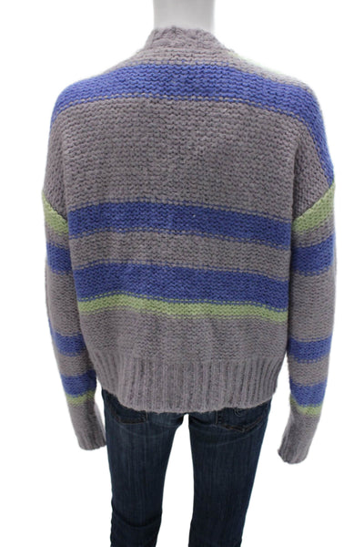 Free People Womens Bohemian Striped V-Neck Cardigan Multicolor Size XS
