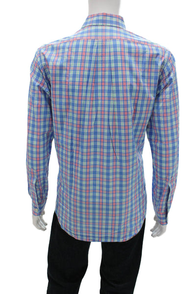Vineyard Vines Mens Plaid Button Down Shirt Multicolor Long Sleeve Size M
