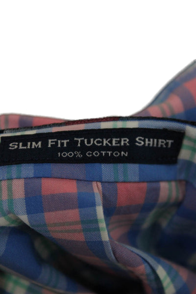 Vineyard Vines Mens Plaid Button Down Shirt Multicolor Long Sleeve Size M