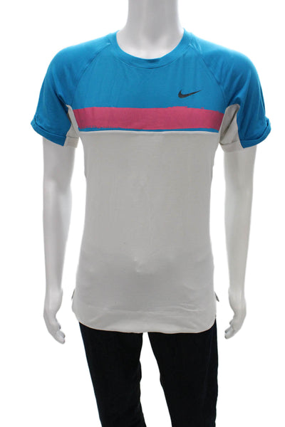 Nike Mens Basic Multicolor T-Shirt Crew Neck Short Sleeve Size L