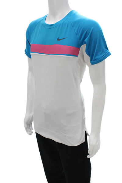 Nike Mens Basic Multicolor T-Shirt Crew Neck Short Sleeve Size L