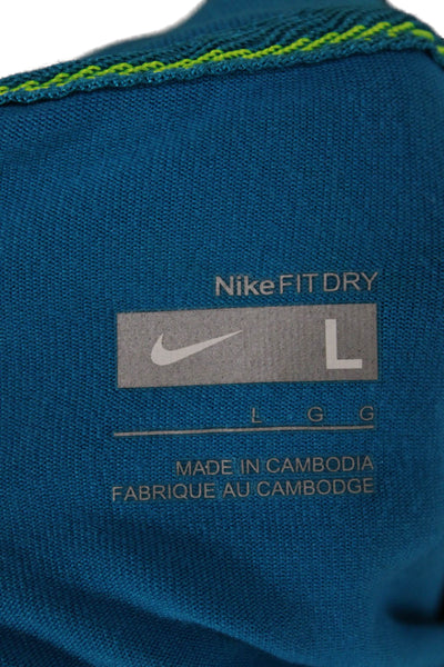 Nike Mens Basic Multicolor T-Shirt Crew Neck Short Sleeve Size L