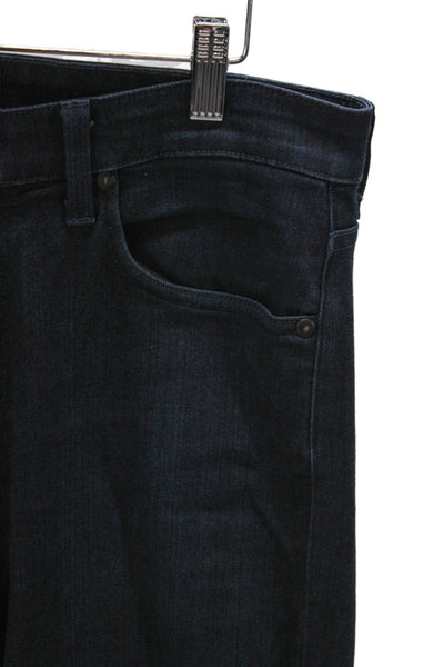 Paige Black Label Mens Straight Blue Jeans Viscose Zip Inseam 32 Size 31