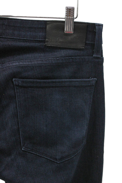 Paige Black Label Mens Straight Blue Jeans Viscose Zip Inseam 32 Size 31