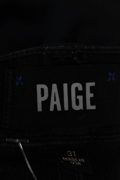 Paige Black Label Mens Straight Blue Jeans Viscose Zip Inseam 32 Size 31
