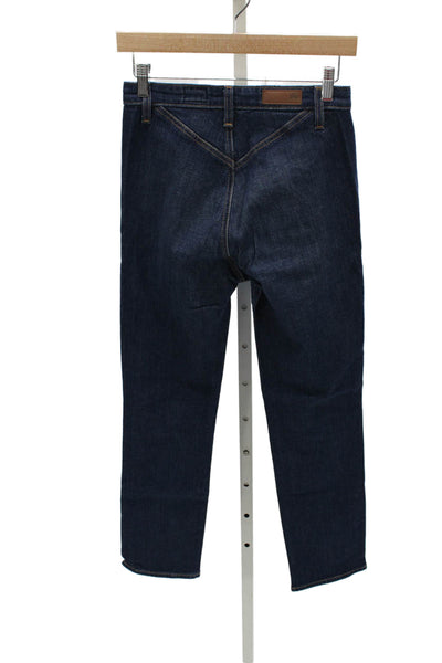 AG Adriano Goldschmied Unisex Adults Straight Jeans Blue Mid Rise Size 25