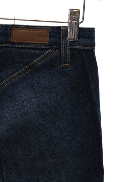 AG Adriano Goldschmied Unisex Adults Straight Jeans Blue Mid Rise Size 25