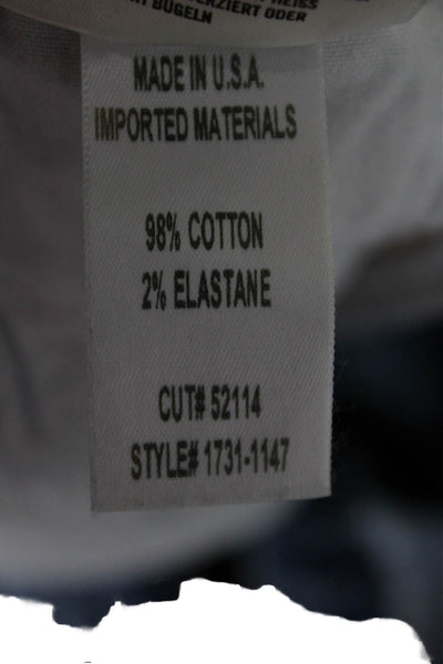 Citizens of Humanity Unisex Straight Jeans Blue Mid Rise Button Cotton Size 25