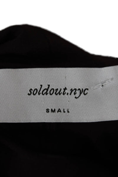Soldout.nyc Womens Purple Viscose Blend Turtleneck Long Sleeve T-Shirt Size S