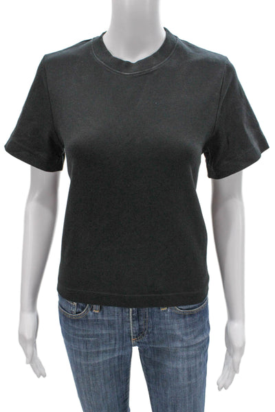 COS Unisex Basic Gray Cotton Crew Neck Short Sleeve T-Shirt Size S