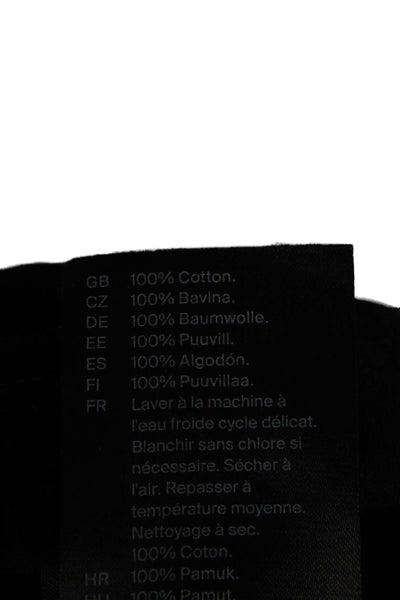 COS Unisex Basic Gray Cotton Crew Neck Short Sleeve T-Shirt Size S