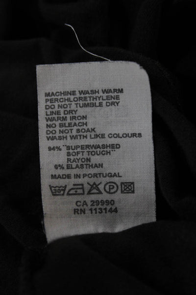 Sharis Womens Tunic Gray Viscose Long Sleeve Round Neck Size 2