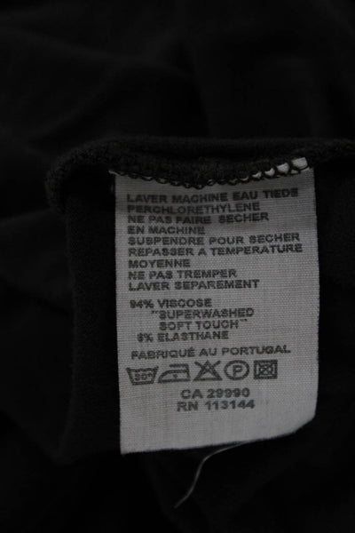 Sharis Womens Tunic Gray Viscose Long Sleeve Round Neck Size 2