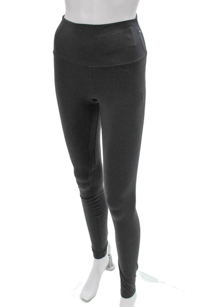 Lululemon Womens Ankle Leggings Gray Nylon Athleisure Size 6