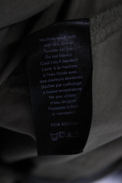 Rag & Bone Womens Cargo Pants Green Cotton Military Zip Size 00