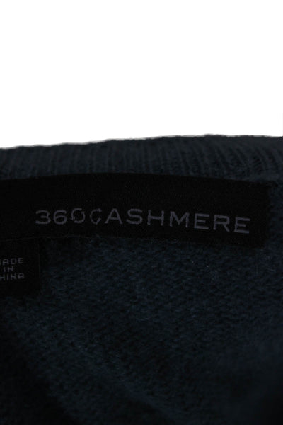 360 Cashmere Womens Green 100% Cashmere Crew Neck Pullover Long Sleeve Size S
