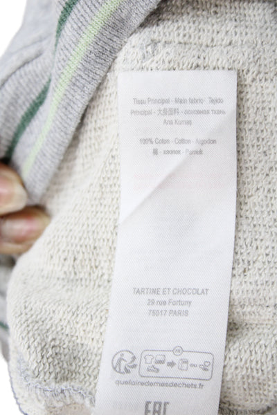 Tartine et Chocolat Boys Snapped Buttoned Basic Jacket Gray Size 18M