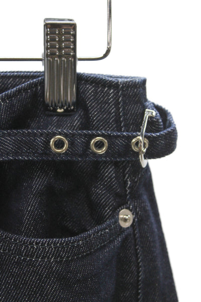 Peachy Den Unisex Adults Straight Blue Jeans Size XS