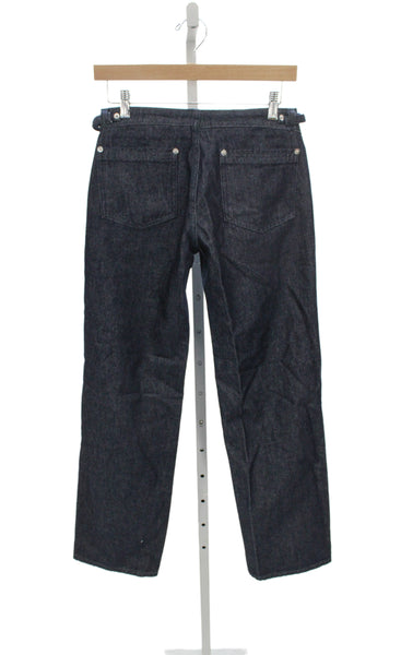Peachy Den Unisex Adults Straight Blue Jeans Size XS