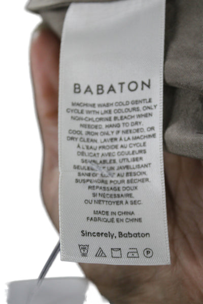 Babaton Womens Straight Pencil Long Skirt Brown 100% Acetate Size 4