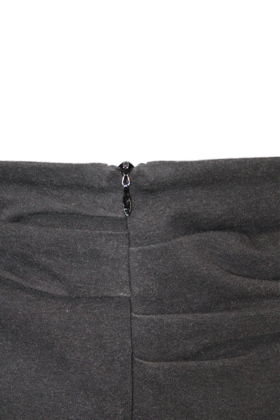 Brunello Cucinelli Womens Wrap Skirt White Cotton Knee Length Zip Size 10