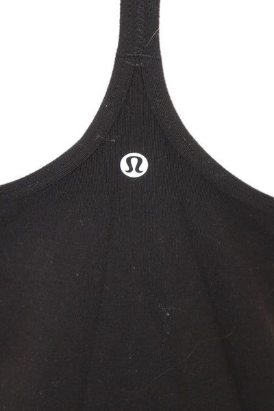 Lululemon Women Black Cotton Scoop Neck Camisole Athletic Size M