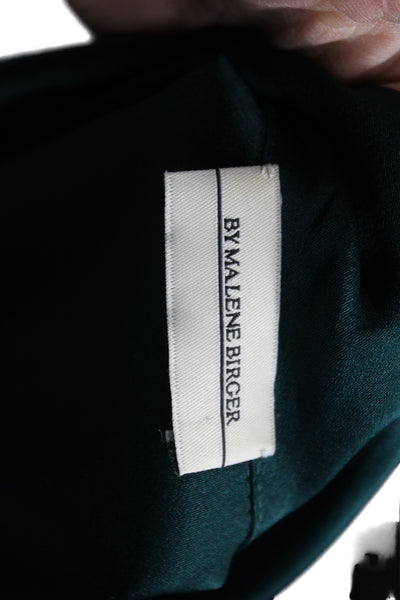 By Malene Birger Womens Green Collared Pullover Tunic Short Sleeve Size 38
