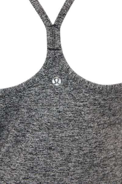 Lululemon Women Gray Sleeveless Scoop Neck Tunic Tank Activewear Size S