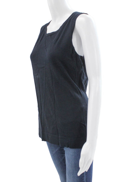 Lafayette 148 New York Women Black Sleeveless Tunic Size L