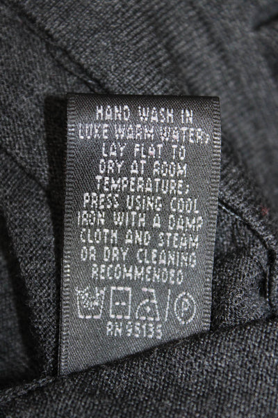Lafayette 148 New York Womens Wool Scoop Neck Sleeveless Tank Gray Size L