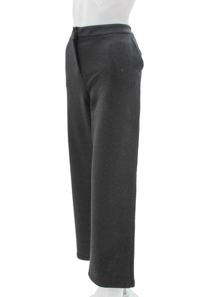 Max Mara Unisex Gray Wool Dress Pants Button Size 46