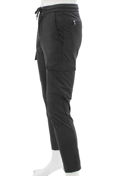 Marco Pescarolo Mens Jogger Pants Gray Drawstring Polyamide Size 44